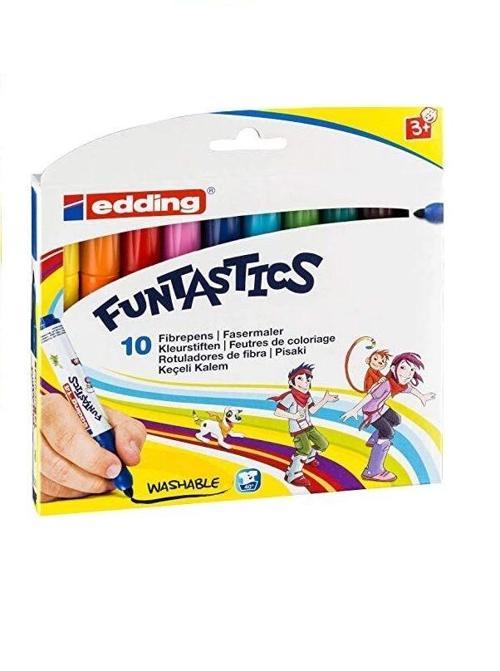 E-14 Funtastics Jumbo Keçeli Kalem 10 Renk