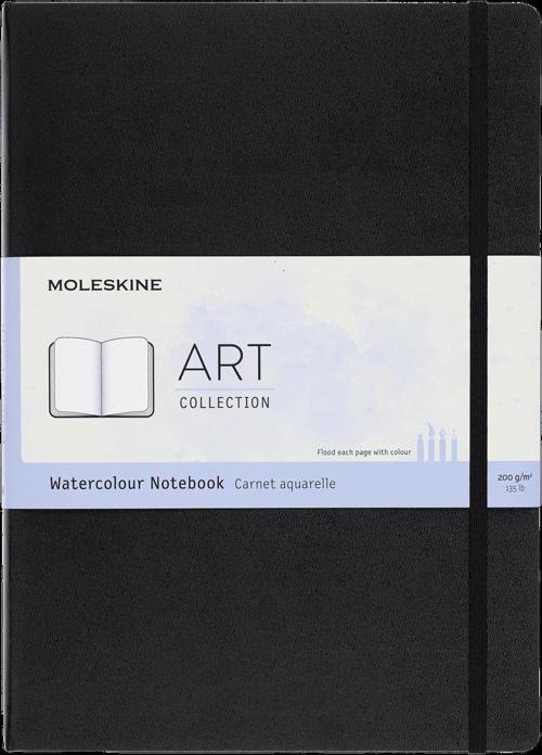 Art Collection Sert Kapak Suluboya Defteri 21x30 cm. 200 gr. 60 Sayfa Siyah