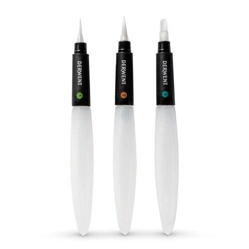 Waterbrush Su Hazneli Fırça Seti 3 Boy (İnce+Orta+Düz Uç)