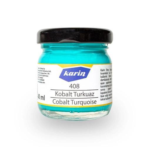 Ebru Boyası 40 ml. 408 Kobalt Turkuaz
