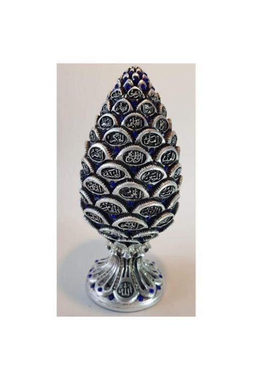 Kozalak Biblo Gümüş Aqua Blue Taşlama