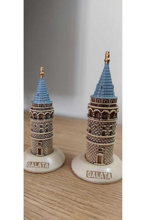 Galata Kulesi Biblo 10 Ve 11.5 Cm Bej