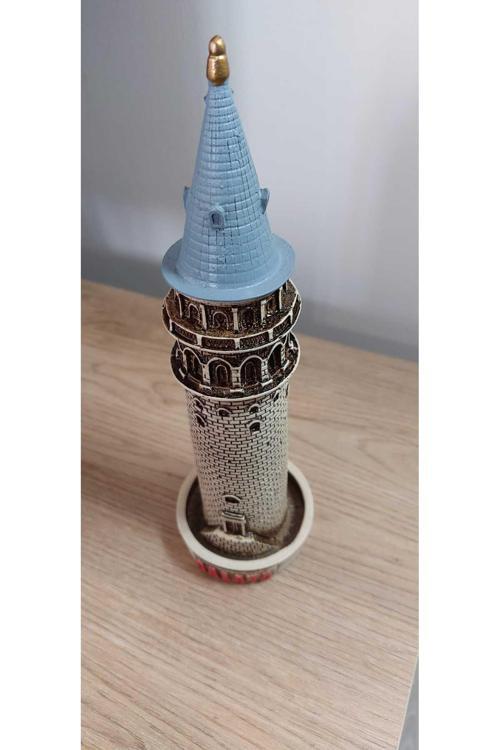 Galata Kulesi Biblo Bej 24 Cm