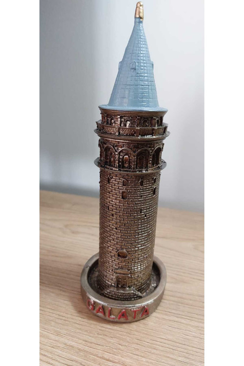 Galata Kulesi Biblo Bronz 20 Cm
