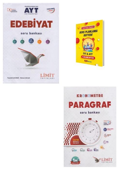 Limit AYT Edebiyat ve Paragraf Soru Bankası + Planlama Defteri