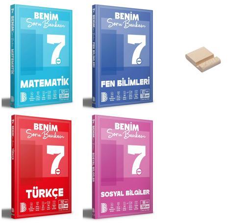 Benim Hocam 7. Sınıf Matematik Fen Türkçe Sosyal Soru Bankası 4lü Set + Telefon Standı