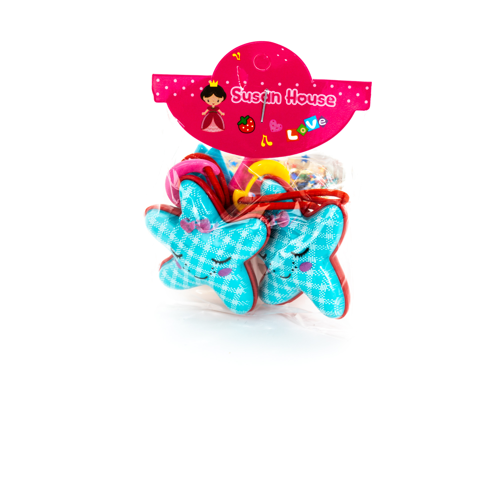 Biem Yıldız Lastik Toka Mavi Kırmızı