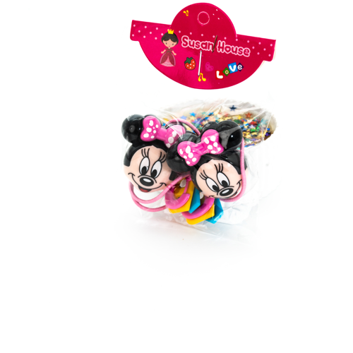 Biem Mickey Mouse Lastik Toka Açık Pembe