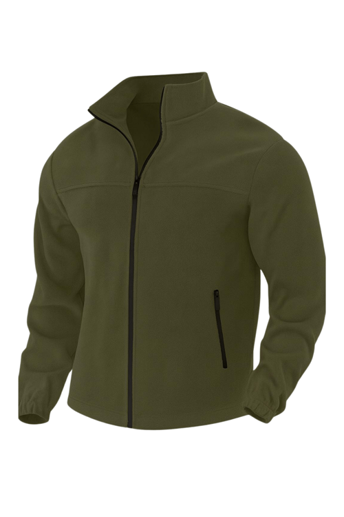 Genıus Store Erkek Polar Bato Yaka Tam Fermuarlı Cepli Polar BATO-POLAR