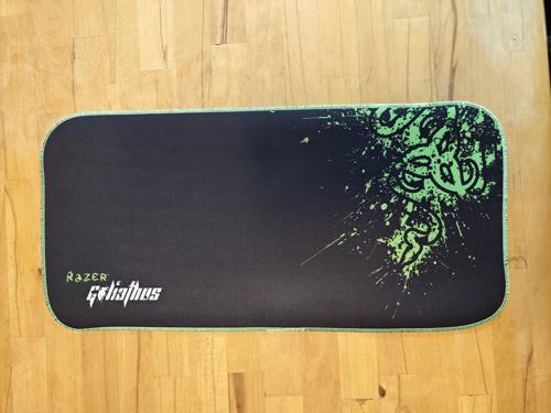 70X30 CM FOSFORLU DİKİŞLİ RZR YEŞİL KAYDIRMAZ TABAN SPEED YÜZEY OYUNCU MOUSE PAD GAMİNG