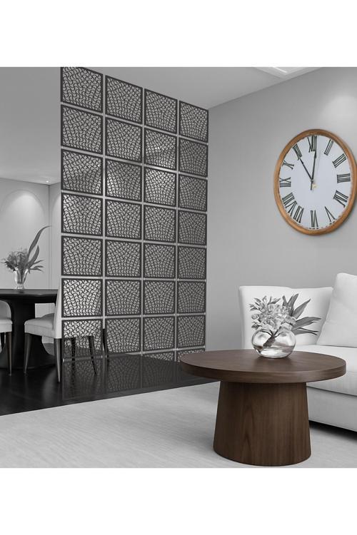 Çizgiler Lazer Kesim Paravan, Ahşap Seperatör, Panel Levha Seti Dekorasyon Ahşap Oda Bölücü Desen