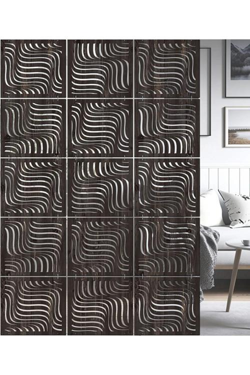 Lazer Kesim Sarkıt Paravan, Ahşap Seperatör, Panel Levha Seti Dekorasyon Ahşap Oda Bölücü Desenn