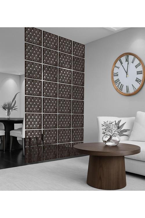 3D Küpler Lazer Kesim Paravan, Ahşap Seperatör, Panel Levha Seti Dekorasyon Ahşap Oda Bölücü Desen