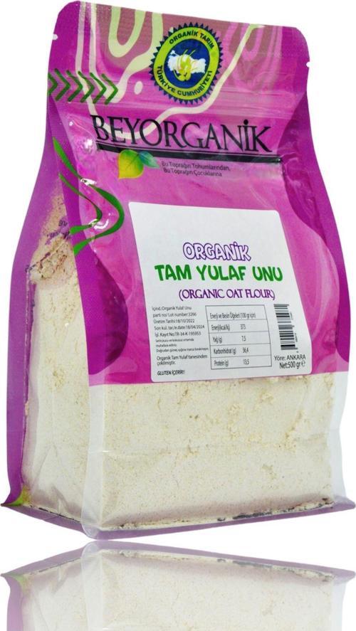 Organik Tam Yulaf Unu 500gr %100 Yerli Yulaf