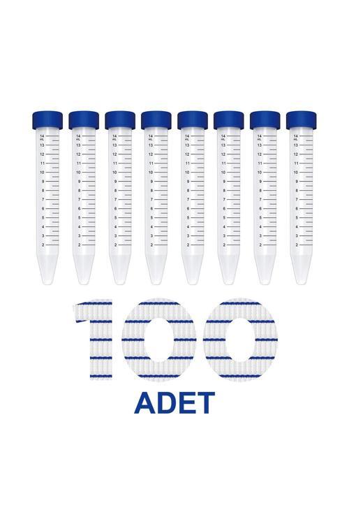 Falkon Tüpü 15 Ml / Santrifüj Tüpü - Dibi Konik - 100 Adet