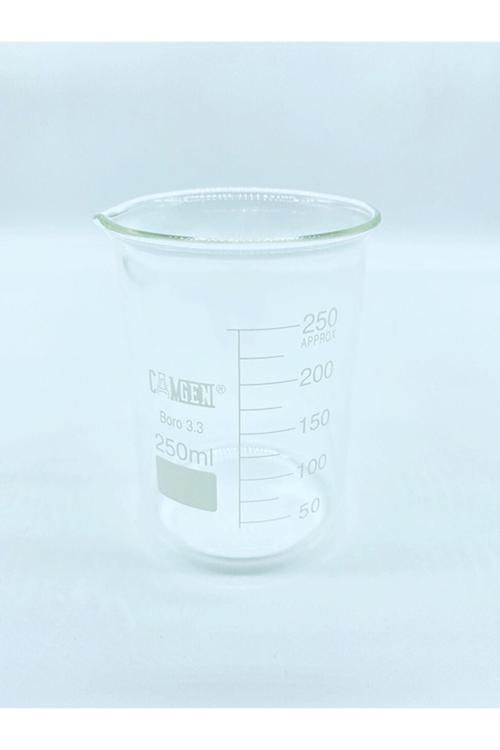 250Ml Cam Beher Dereceli Borosilikat 1 Adet