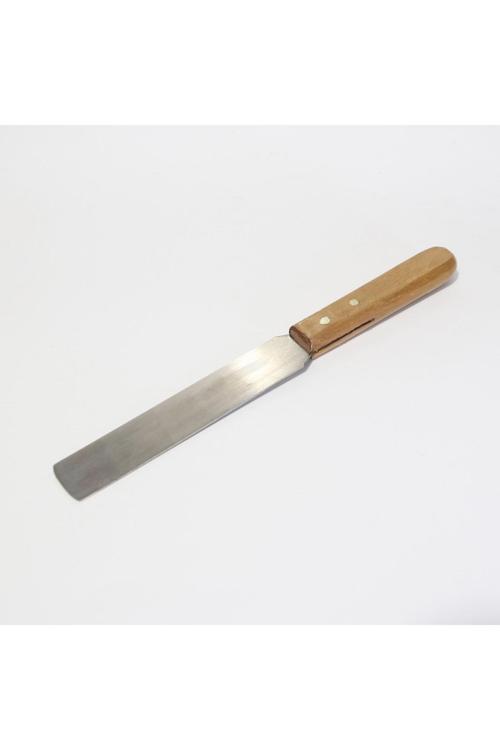 Tahta Saplı Spatül Küçük Boy Paslanmaz Çelik