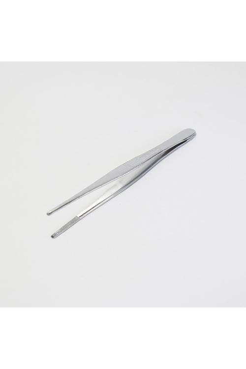 Penset 13 Cm Düz-Küt Uçlu Paslanmaz Çelik