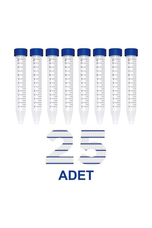 Falkon Tüpü 15 Ml / Santrifüj Tüpü - Dibi Konik - 25 Adet