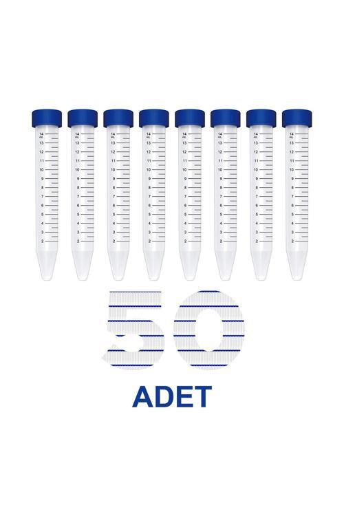 Falkon Tüpü 15 Ml / Santrifüj Tüpü - Dibi Konik - 50 Adet