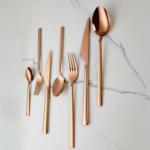 Vogue Bronz 84 Parça 12 Kişilik Çatal Kaşık Bıçak Takımı