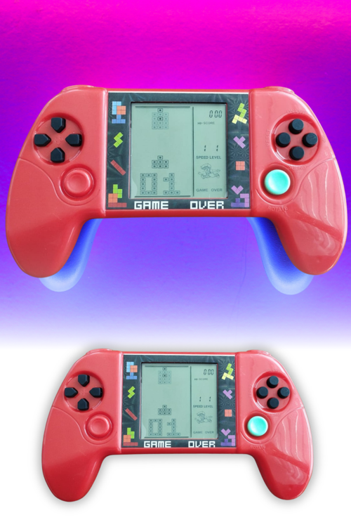 Taşınabilir Tetris Oyun Konsolu Renkli Retro Elektronik Oyun Aleti Çocuklar İçin Eğlenceli Mini Konsol