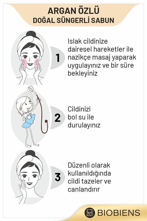 Biobiens Shea Butter Özlü Duş ve Cilde Özel Doğal Süngerli Sabun