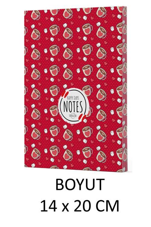 Vivago Art Kahve 9 - Çizgili Defter 14 X 20 Cm Bez Çanta Hediyeli Kod 9