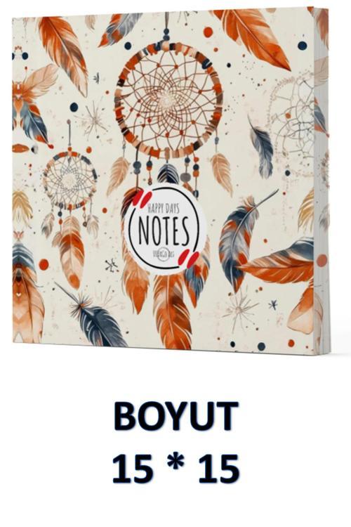 Vivago Art Tüy Çizgisiz Defter 15 X 15 Cm Bez Çanta Hediyeli Kod 5