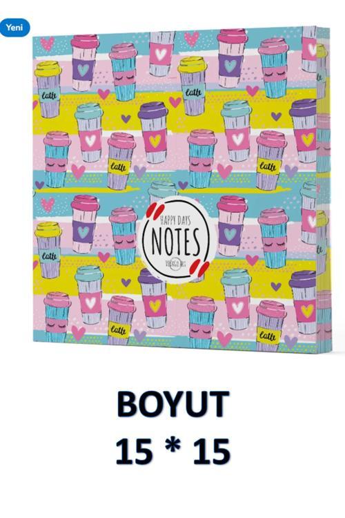 Vivago Art Kahve Çizgisiz Defter 15 X 15 Cm Bez Çanta Hediyeli Kod 10