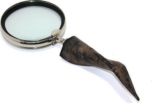 Boynuz Saplı Büyüteç Dekoratif Hediyelik