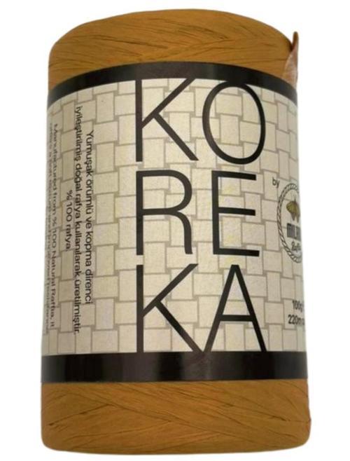 Koreka Rafya Koyu Hasır Renk