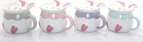 1 Adet Tavşan Tasarımlı Porselen Kupa Bardak Dekoratif Hediyelik