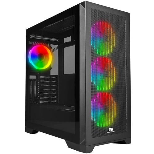 VK-G4306S Powersız Siyah Mesh ARGB Ring Fanlı Full Tower E-ATX Kasa