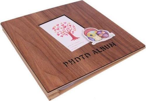 Albüm Ahşap Baykuş Temalı Resim Çerçeveli Hediyelik