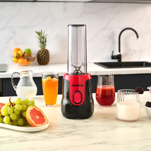 Mixfresh 7026H Kişisel Smoothie Blender Siyah Kırmızı