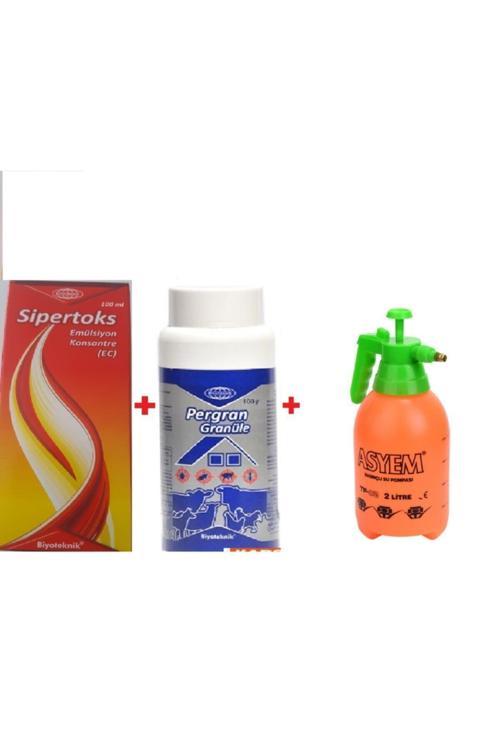Sipertoks 100Ml + Pergan 100 Gr (Granül ) +2 Litre Ilaçlama Pompası