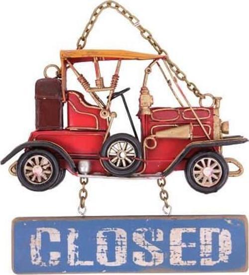 Dekoratif Metal Kapı Yazısı Nostaljik Araba Hediyelik