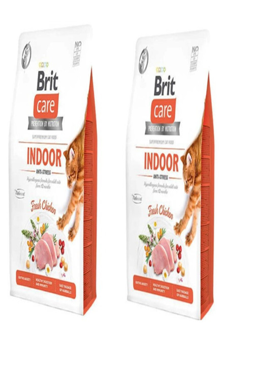 Care Indoor Stres Azaltıcı Ev Kedileri İçin Tahılsız Yetişkin Kedi Maması 2Kg X 2 Adet