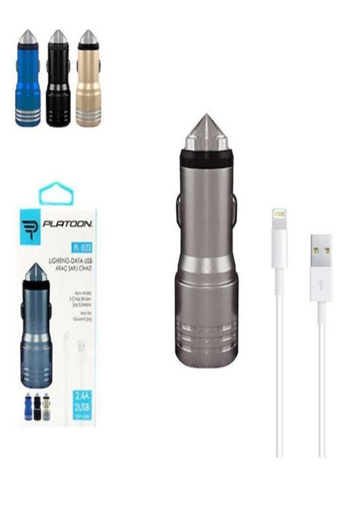 Pl-9123 Set 2.4A Çift Usb -Çakmaklık Araç Içi Şarj Cihazı