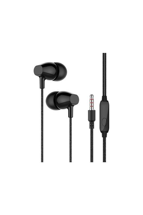 Sunix -08 Kulak Içi Mikrofonlu 3.5Mm Jack Girişli Kulaklık -Siyah-Beyaz