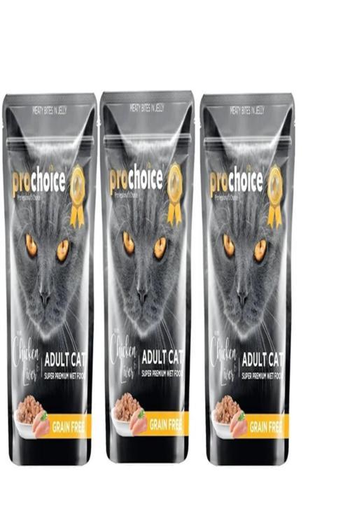 Tahılsız Tavuk Ve Ciğerli Yetişkin Konserve Kedi Maması 85 Gr X 3 Adet
