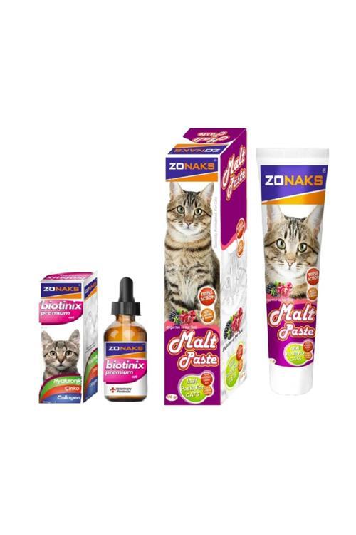 Biotinix Premium Cat (Tüy Dökülmesine Son Verin ) Ve Malt Paste Tüy Yumağı Önleyici
