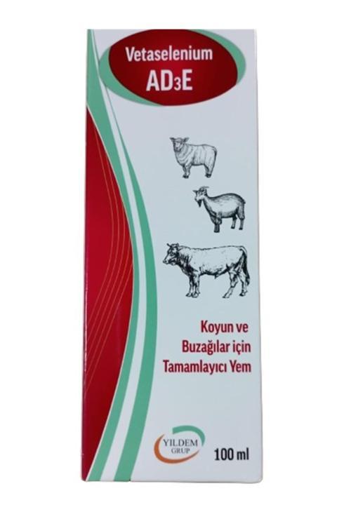 Büyükbaş Hayvanlar İçin Ad3E Vitamini 100 Ml " Besi Hayvanlarının Performansını Artırması İçin)