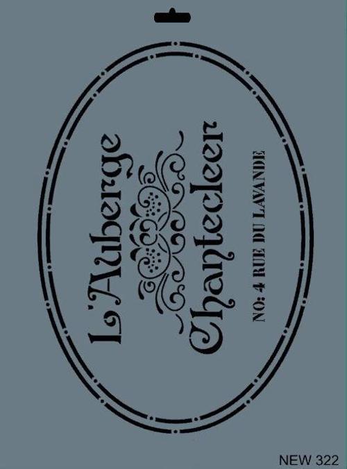 Stencil Boyama Şablonu 25x35 cm. NEW-322