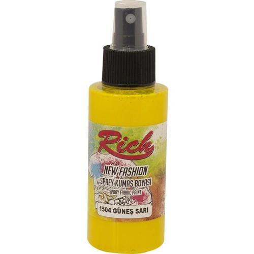 New Fashion Sprey Kumaş Boyası 100 cc. 1504 GÜNEŞ SARI