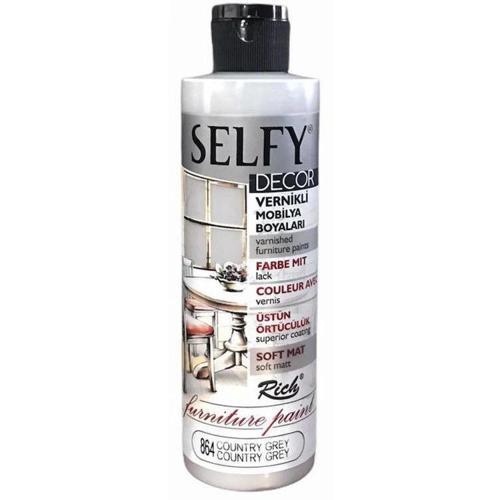 Selfy Decor Vernikli Boya 240 cc 864 COUNTRY GREY