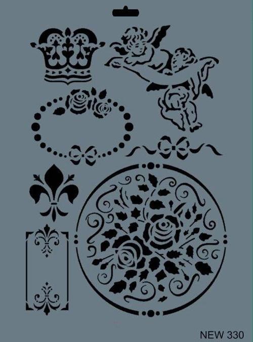 Stencil Boyama Şablonu 25x35 cm. NEW-330