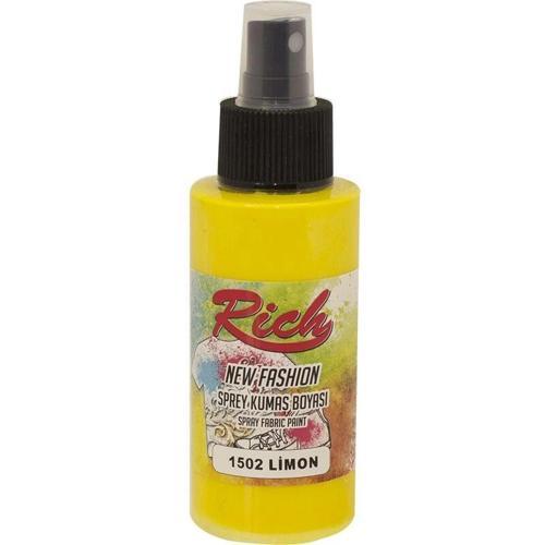 New Fashion Sprey Kumaş Boyası 100 cc. 1502 LİMON SARI