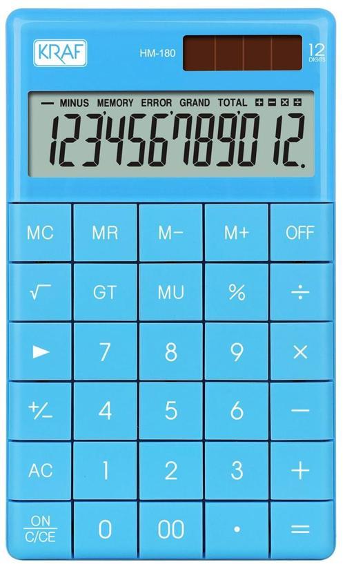 Hesap Makinesi 12 Hane MAVİ